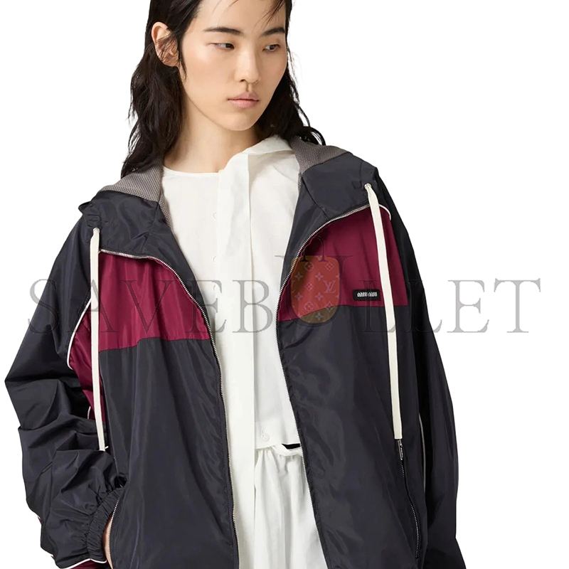 M1v M1v technical silk zipper blouson jacket ml1220